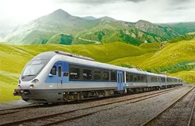 Raja Pardis Train at Sunset